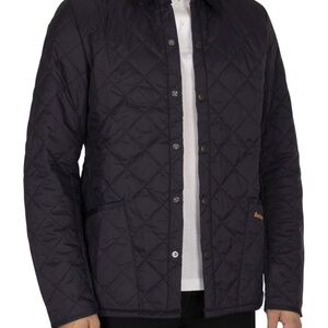 NWOT Barbour Black Puffer Jacket with Diamond Quilting